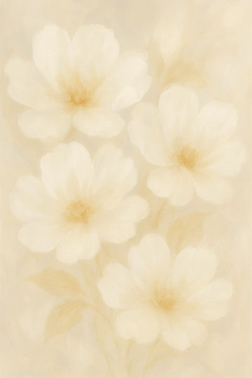 Delikatna kwiatowa sztuka abstrakcyjna - CasaNookDecor