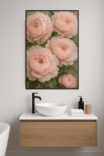 Delikatne Różowe Kwiaty Piwonii - CasaNookDecor