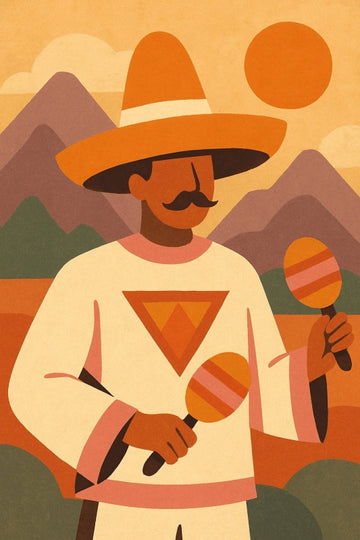 Desert Fiesta Plakat Artystyczny - CasaNookDecor – plakat do druku