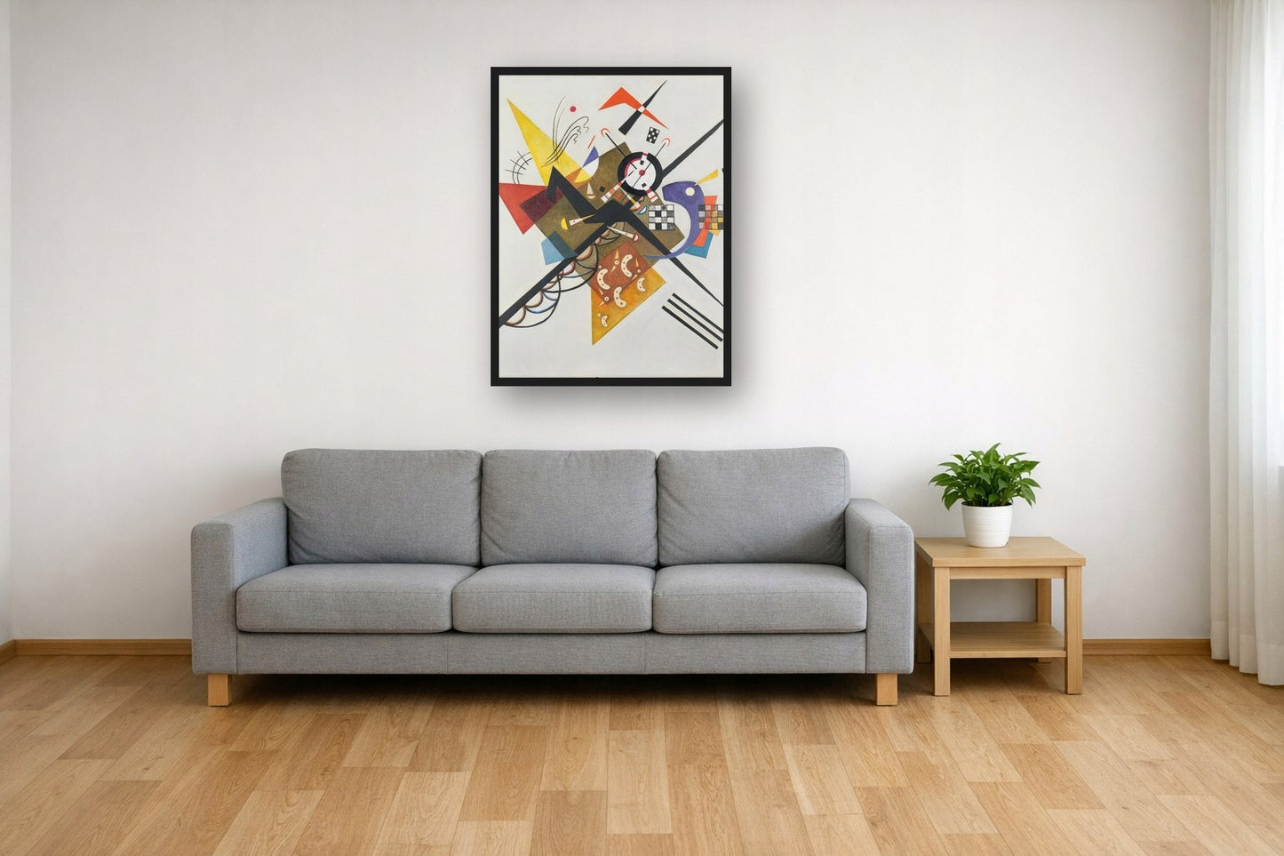 Na Bieli Ii Kandinsky — Plakat – plakat na ścianę