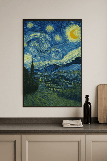 Druk Artystyczny 'Gwiaździsta Noc' - CasaNookDecor – plakat do druku