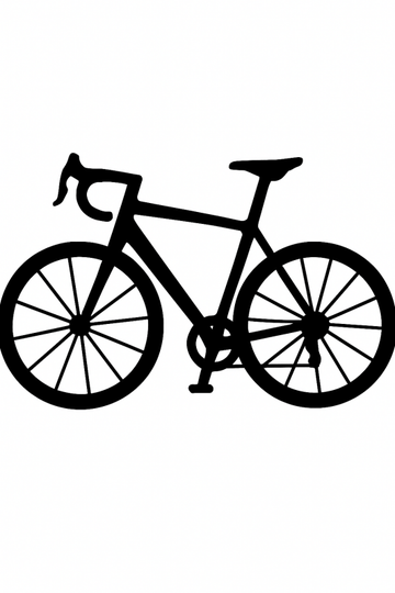 Druk Artystyczny Silhouette Roweru - CasaNookDecor – plakat do druku