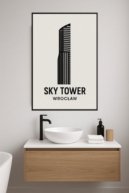 Druk Artystyczny Sky Tower Wrocław - CasaNookDecor