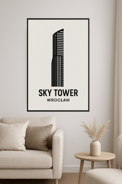 Druk Artystyczny Sky Tower Wrocław - CasaNookDecor