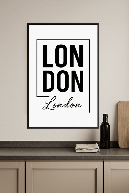 Druk Artystyczny Typografii Londynu - CasaNookDecor