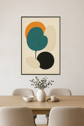 Druk Sztuki Abstrakcyjnych Kształtów - CasaNookDecor