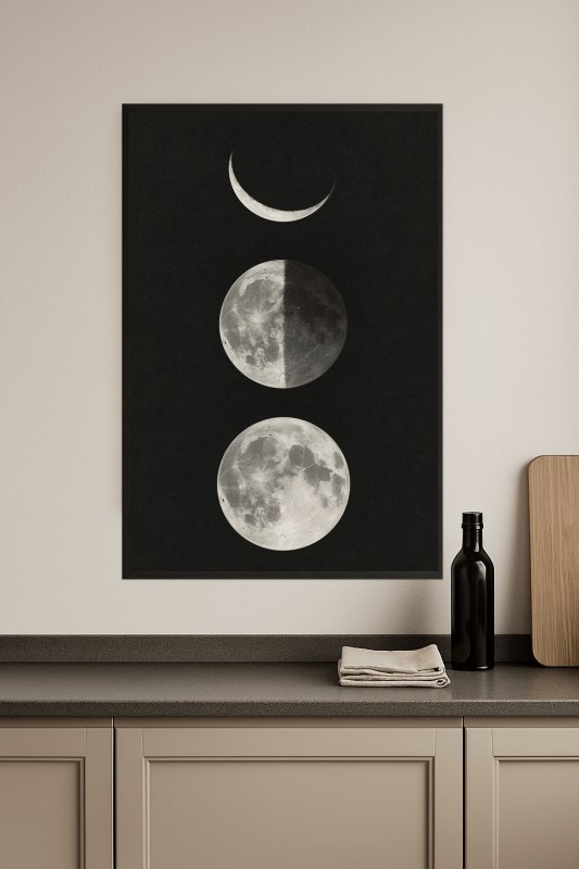 Druk Sztuki Fazy Księżyca - CasaNookDecor