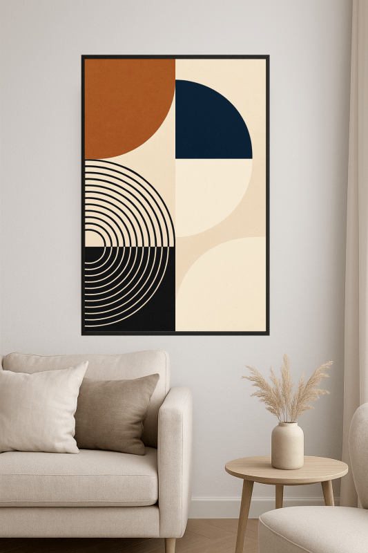 Druk Sztuki Geometrycznej - CasaNookDecor