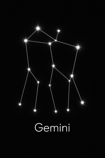 Druk Sztuki Konstelacji Bliźniąt - CasaNookDecor – plakat do druku