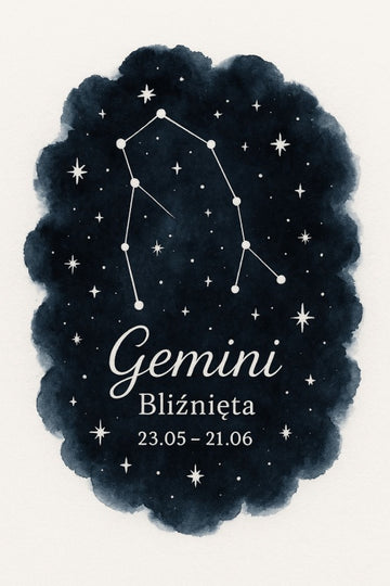 Druk Sztuki Konstelacji Bliźniąt - CasaNookDecor – plakat do druku