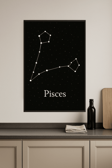 Druk Sztuki Konstelacji Ryb - CasaNookDecor – plakat do druku