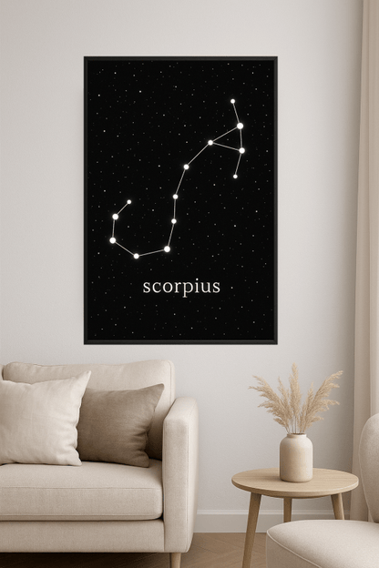 Druk Sztuki Konstelacji Skorpiona - CasaNookDecor