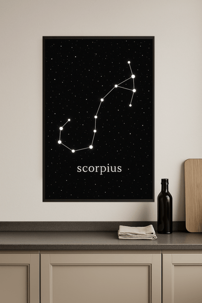 Druk Sztuki Konstelacji Skorpiona - CasaNookDecor