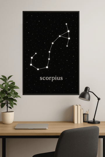 Druk Sztuki Konstelacji Skorpiona - CasaNookDecor