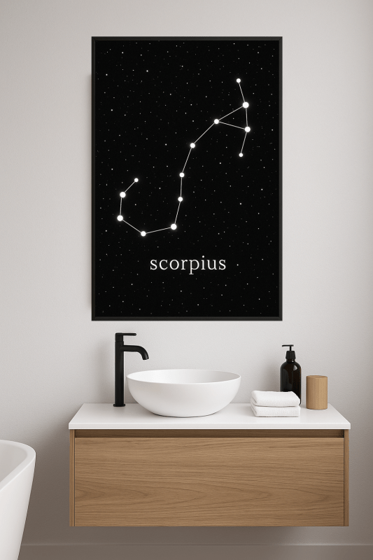 Druk Sztuki Konstelacji Skorpiona - CasaNookDecor