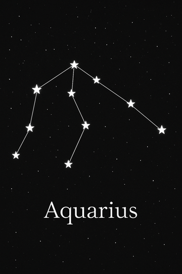 Druk Sztuki Konstelacji Wodnika - CasaNookDecor – plakat do druku