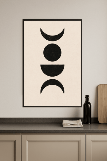 Druk Sztuki Kształtów Niebieskich - CasaNookDecor