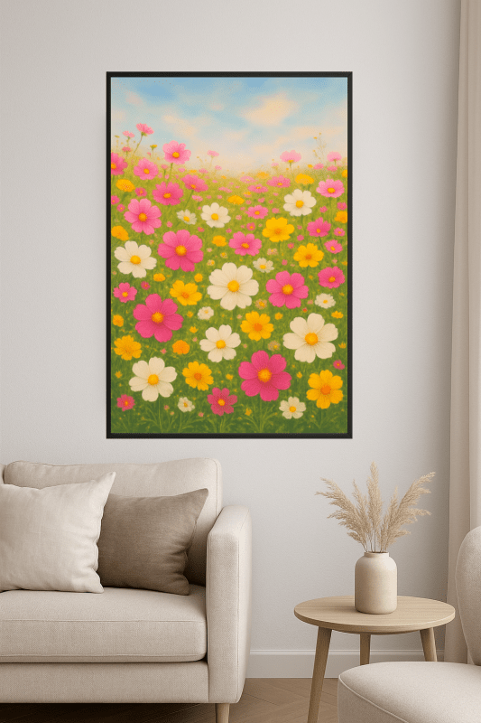 Druk Sztuki Kwiatów Łąkowych - CasaNookDecor