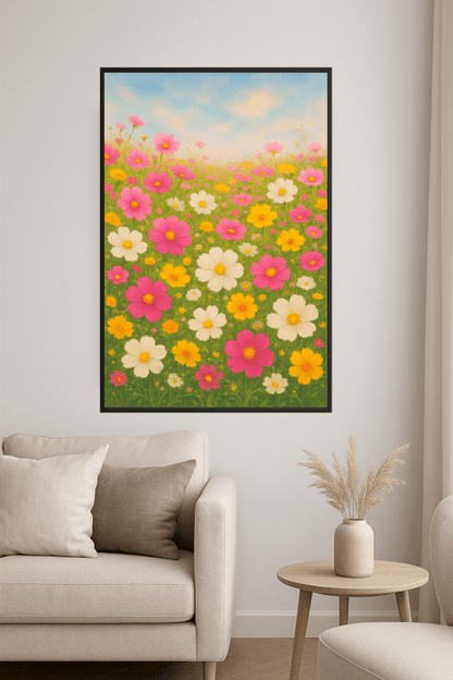 Druk Sztuki Kwiatów Łąkowych - CasaNookDecor