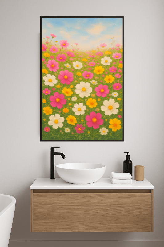 Druk Sztuki Kwiatów Łąkowych - CasaNookDecor