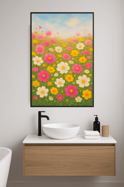 Druk Sztuki Kwiatów Łąkowych - CasaNookDecor