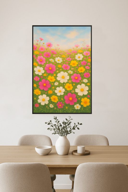 Druk Sztuki Kwiatów Łąkowych - CasaNookDecor