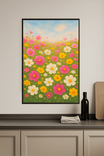 Druk Sztuki Kwiatów Łąkowych - CasaNookDecor