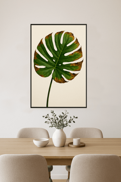 Druk Sztuki Liścia Monstery - CasaNookDecor