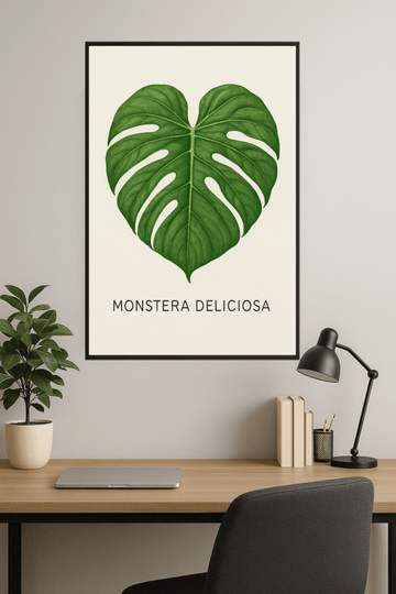 Druk Sztuki Liścia Monstery - CasaNookDecor