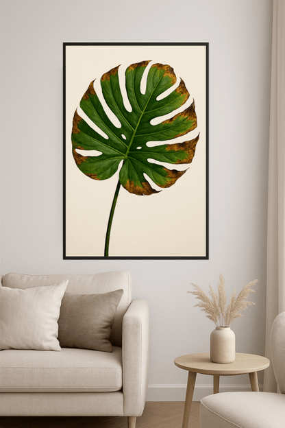 Druk Sztuki Liścia Monstery - CasaNookDecor