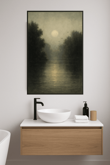 Druk Sztuki Mglisty Krajobraz - CasaNookDecor – plakat do druku