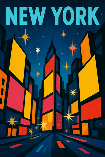 Druk Sztuki Nowego Jorku - CasaNookDecor – plakat do druku