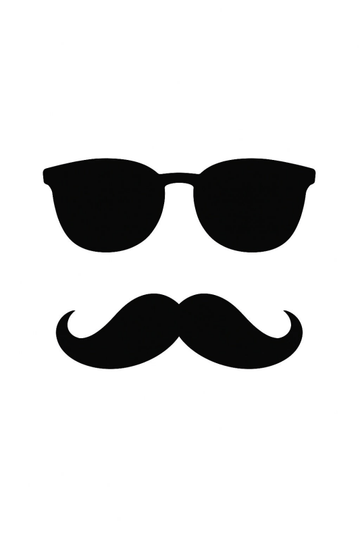 Druk Sztuki Okulary Przeciwsłoneczne I Wąsy - CasaNookDecor – plakat do druku