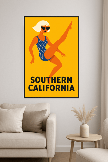 Druk Sztuki Południowej Kalifornii - CasaNookDecor – plakat do druku