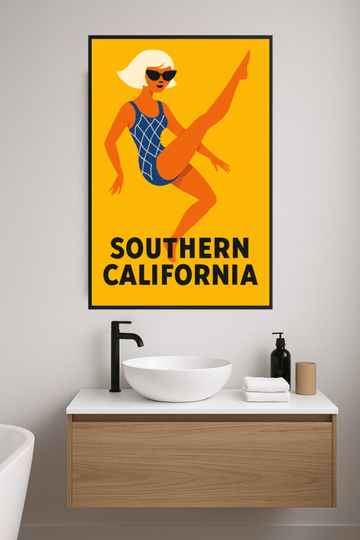 Druk Sztuki Południowej Kalifornii - CasaNookDecor – plakat do druku