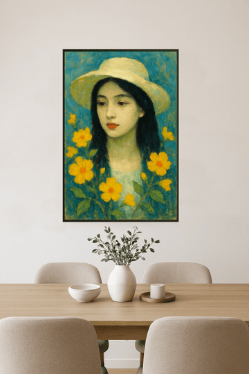 Druk Sztuki Portretu Kwiatowego - CasaNookDecor – plakat do druku