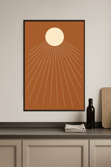 Druk Sztuki Promiennego Słońca - CasaNookDecor