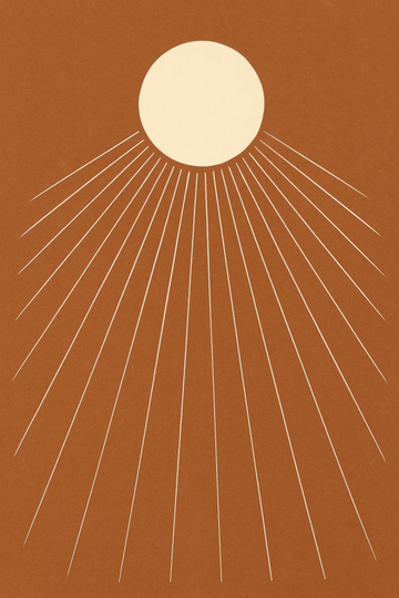 Druk Sztuki Promiennego Słońca - CasaNookDecor