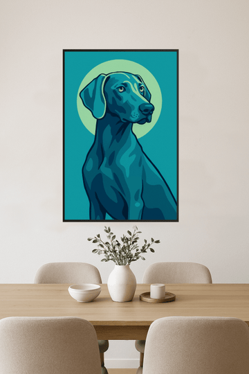 Druk Sztuki Psa Weimaranera - CasaNookDecor