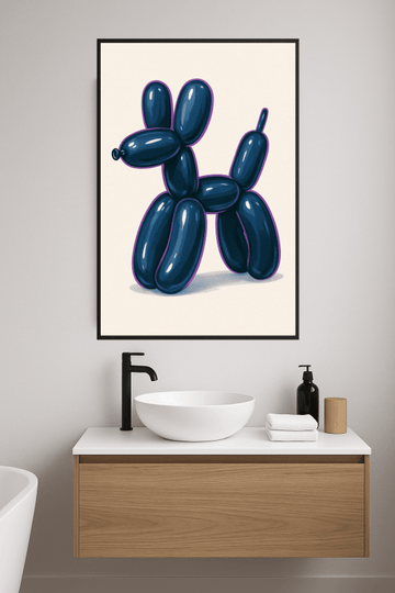 Druk Sztuki Psa Z Balonów - CasaNookDecor