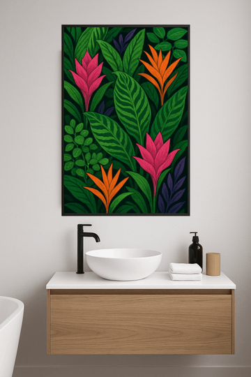 Druk Sztuki Roślin Tropikalnych - CasaNookDecor – plakat do druku