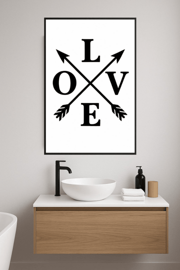 Druk Sztuki Typograficznej Miłości - CasaNookDecor – plakat do druku