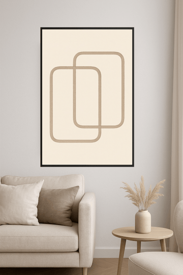 Druk Sztuki w Odcieniach Taupe - CasaNookDecor