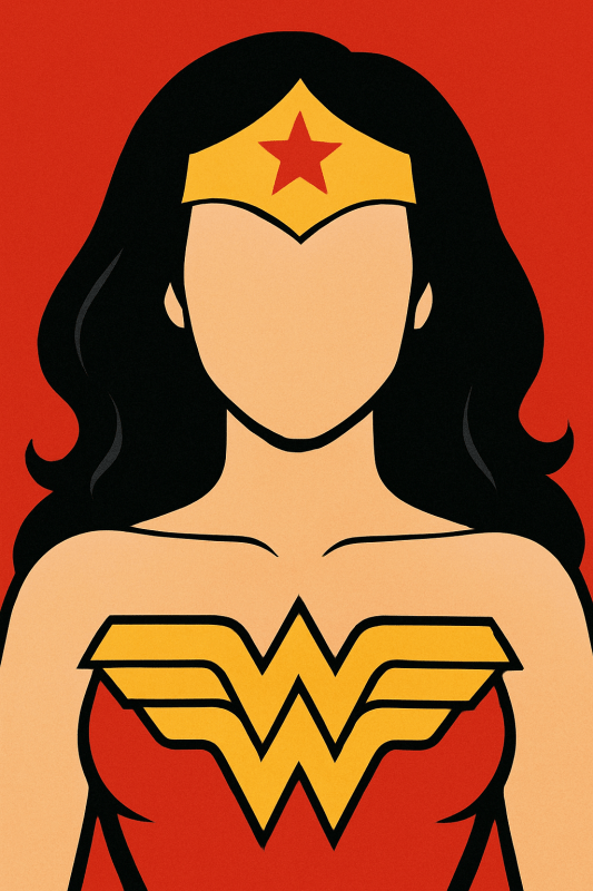 Druk Sztuki Wonder Woman - CasaNookDecor