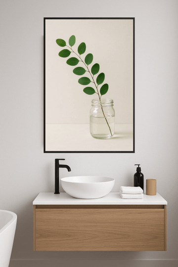 Druk Sztuki Z Gałązką Eukaliptusa - CasaNookDecor – plakat do druku