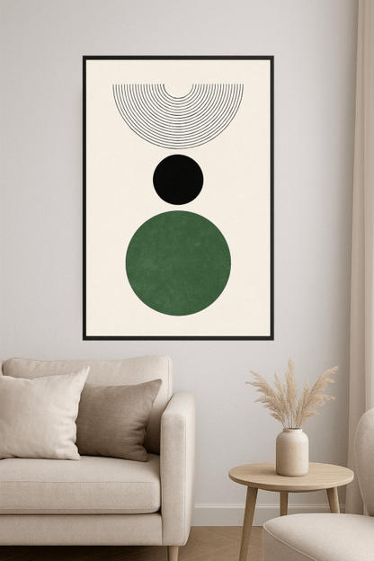 Druk Sztuki z Kształtami Geometrycznymi - CasaNookDecor