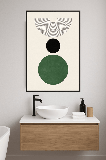 Druk Sztuki z Kształtami Geometrycznymi - CasaNookDecor