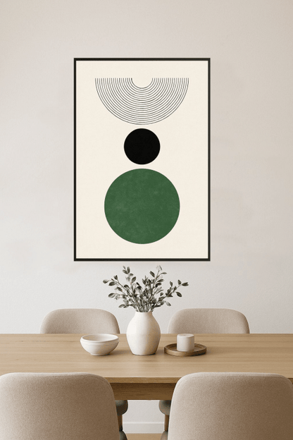 Druk Sztuki z Kształtami Geometrycznymi - CasaNookDecor