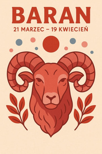 Druk Sztuki Zodiakalnego Barana - CasaNookDecor – plakat do druku