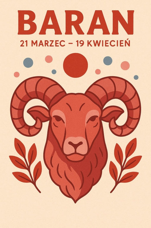 Druk Sztuki Zodiakalnego Barana - CasaNookDecor
